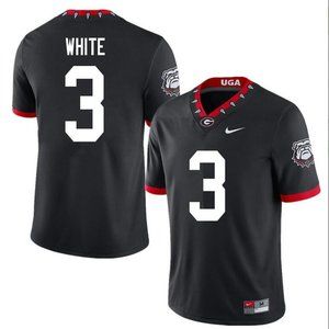 Georgia Bulldogs Zamir White Black Jersey